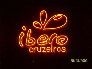 Neon – Ibero Cruzeiros – Neon laranja, simples e duplos.