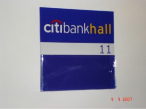 Sinalização – Citibank Hall