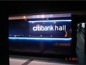 Letras em Acrílico – Citibank Hall – Rio de Janeiro
